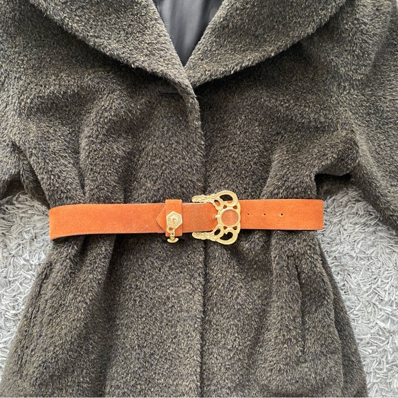 emmanuel Accessories - Emmanuel leather belt with gold buckle